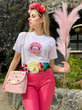 Load image into Gallery viewer, Sacchetto rosa con applicazioni.