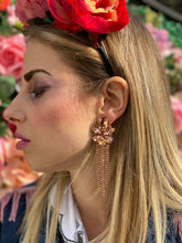 Carica l'immagine nel visualizzatore di Gallery, Orecchini pendenti ambra.