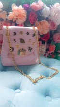 Load image into Gallery viewer, Sacchetto rosa con applicazioni.