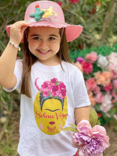 Lade das Bild in den Galerie-Viewer, T-shirt Baby girl- Gold Frida Kahlo basic